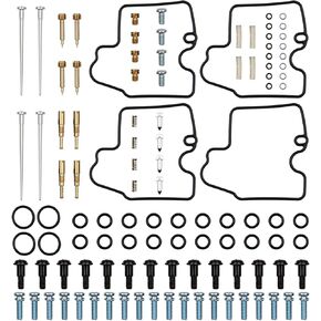 New 4 Pack Carburetor Carb Rebuild Repair Kit Compatible With Yamaha YZF R6 600 1999-2002 Replace 7261677-1