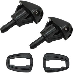 2PC Front Windshield Washer Nozzle 85381-52151 85381-35090 Compatible with Toyota 4Runner 2003-2009