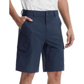 Libin Men's Golf Shorts with Pockets Work Dress Shorts Casual Flat Front Hybrid Short Lightweight Quick Dry Classic Fit