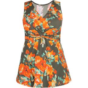 Septangle Flowy Swim Tops Women Tankini Top Toft Twist Form