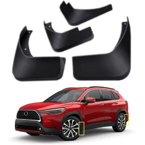 Mud Flaps Kit for 2024 Toyota Corolla Cross 2022 2023 Mud Splash Guard Front and Rear 4-PC Set by TOPGRIL