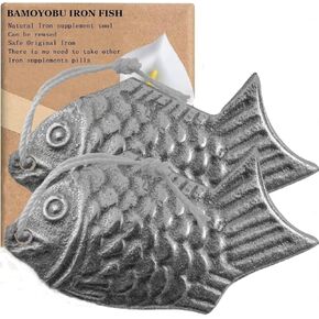 Iron Fish 2-Pack Add Natural originalIron to Food & Water Perfect for Vegans, Athletes, Pregnant Women & Kids Fight Anemia & Iron Deficiency Safely Gift Loved Ones