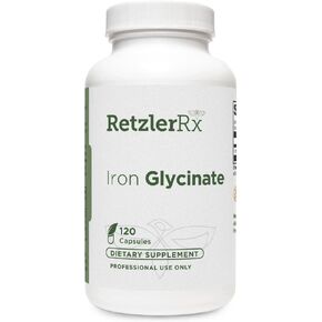 Iron Glycinate 29mg - Gentle, Highly Absorbable Iron Supplement - 120 VCaps with Pharmaceutical Grade Formula - Supports Healthy Ferritin & Hemoglobin Levels