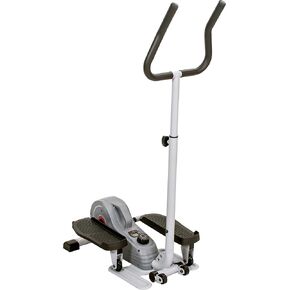 Sunny Health & Fitness Smart Compact Elliptical Cross Trainer with Handlebar and Exercise Bands, Magnetic Resistance, Senior Home Workout Machine w/Bluetooth & SunnyFit App Connectivity - SF-E323057