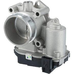 Throttle Body Assembly, 58mm Throttle Body Actuator No.68366012AB/68366012AA for Dodge Journey 2.4L L4 - Gas 18-20 Aluminum Alloy Silver Tone, 1 Pcs