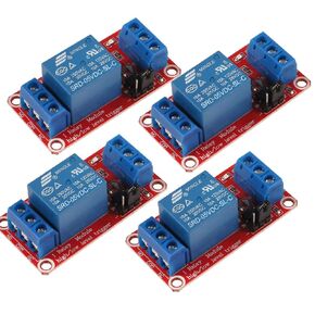 DC 24V 4 Channel Relay Module Board Shield with Optocoupler Isolation Support High or Low Level Compatible Development Board Trigger
