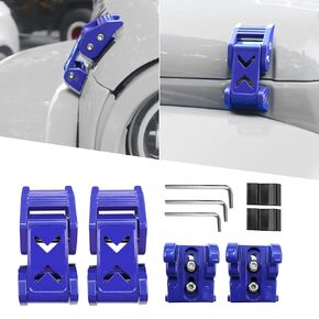 أغطية Hood Latches Latch Latch Count متوافقة مع Jeep Wrangler 2007-2018 JK JKU Rubicon Sport Sahara Jeep Wrangler JL JLU 2018-2024 Gladiator JT (Red)
