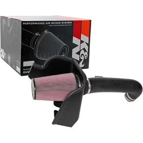 K&N Cold Air Intake System: High-Flow Air Filter, Increase Performance & Towing: Compatible with 2020-2025 FORD: F250, F350, 63-2614
