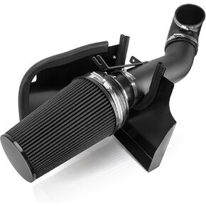 4" Cold Air Intake Kit, Cold Air Intake Tube + Heat Shield Compatible with 1999-2006 GMC/Chevy V8 4.8L/5.3L/6.0L Silverado 1500/2500/3500 (Black)