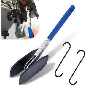1 PC Automotive Automotive Ratchet Brake Cenbing Trecming مع S-Hook ، وجع فاصل ضاغط مكبس المكابح 4-in-1 ، وملحقات تعديل الإصلاح ، ومناسبة لمعظم طرز السيارات (الأزرق)
