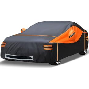 NEVERLAND Car Cover Compatible with Tesla Model 3, Custom Fit with Model 3 from 2017-2024, All Weather UV Protection Full Exterior Accessories Waterproof Car Covers with Zipper Charging Port