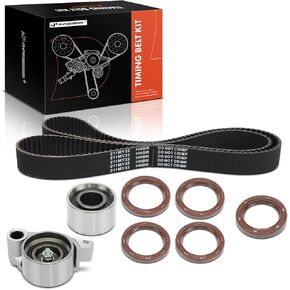A-Premium Engine Timing Belt Kit Compatible with Toyota Camry 2002-2006, Highlander 2001-2007, Sienna 2004-2006, Solara 2004-2008 & Lexus RX330 ES330 2004-2006, ES300 2002-2003 - 3.0L 3.3L