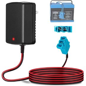 12V Battery Charger for Peg-Perego Johns Deere Ground Force Tractor Gators XUV Polaris Outlaw Citrus RZR 900 Powered 12 Volt Charger for Kids Ride On Electric Car Toys