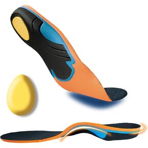 Plantar Fasciitis Relief Insoles Men-240+lbs High Arch Support Shoe Inserts for Women,Comfort EVA Orthotics Insert Absorb Shock Work Boot Shoe Insole for Flat Feet, Pronation, Heel & Foot Pain