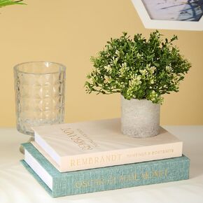 Decorative Books Set of 2 - Linen Storage Boxes & Decorative Fake Books | Photo & Keepsake Storage Box for Home Decor | Coffee Table, Bookshelf & Aesthetic Shelf Decor