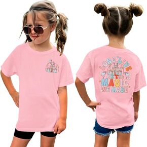 قميص Kid Girls Magic Kingdom Live Live All the Magic الذي صنعناه تي شيرت Holiday Castle Tees Tops Tops Tops Tops