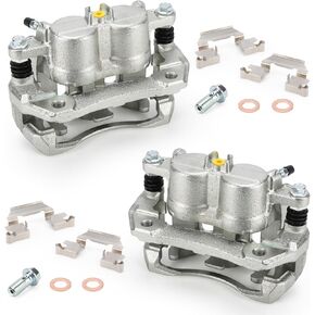 19-B2958 & 19-B2959 Front Left & Right Disc Brake Caliper Assembly with Bracket For Honda 07-16 CR-V,05-10 Odyssey,12-15 Crosstour, 07-12 Acura RDX(Front Left & Right Disc Brake Caliper)