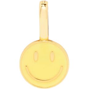 Pura Vida Harper Happy Face Charm سحر ذهبي للأساور والقلائد - الذهب