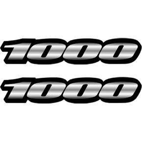 صائق ملصق نادي دراجة نارية ، صائق الفينيل العاكس لـ GSXR1000 مع لاعبة قوية CBR 1000 (رمادي)