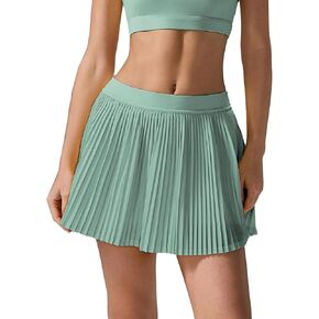altiland Womens' Cool Feeling Pleated Tennis Athletic Running Mini Skirts with Shorts & Pocket 3"