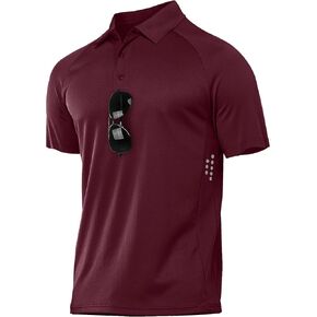 ZITY Mens Athletic Polo Shirts Performance Short Sleeve T-Shirts Golf Sports Hiking Polos