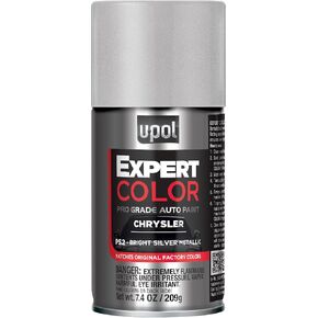 U-POL Expert Color, For Chrysler PS2, Automotive Spray Paint, Professional Grade, Long-Lasting, Easy-To-Use, Bright Silver Metallic