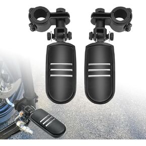Goldfire Universal Motorcycle 1.25 "أوتاد الطرق السريعة ، مسند قدم محرك 32 مم من مسند قدمي محرك الدراجات النارية في هارلي ، على الطراز الأسود