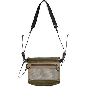 bitplay AquaSeal 02 Waterproof/Water-Repellent Bag, Green - Sacoche Crossbody Shoulder Bag with Adjustable Strap