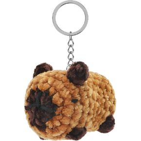 Capybara Keychain Hand-Knitted Pink Pig Platypus Plush Keychain Cute Decor for Women Birthday Gifts