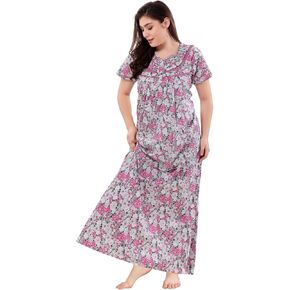 Women's Pure Cotton Floor Length Nighty 1661