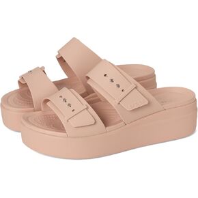 Crocs Women's Brooklyn Buckle Low Wedge Sandal