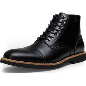Vostey Men Boots Leather Cap Toe أحذية غير رسمية تشوكا