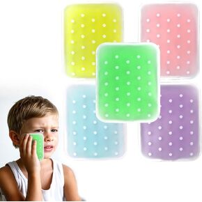 Reusable Boo Boo Ice Packs for Kids - Non-Toxic Cold Compress for Bumps & Injuries, 5-Pack Colorful Kids Ice Packs (BPA-Free, Child-Safe)