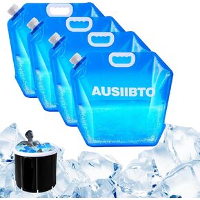 4 Pack Ice Bath Bags, 10L Bathtub Freezer Water Bag,Cold Plunge Accessories,Ice Baths at Home, Applicable for Athletes, Portable Ice Barrel Cold Therap -Model A