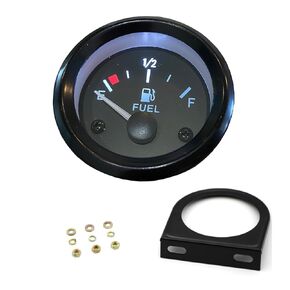Universal Fuel Tank Meter with LED Backlight Compatible with Car Marine RV Yacht Boat Motorcycle Accessories，2" 52mm E-1/2-F Digital ，Fuel Level Gauge