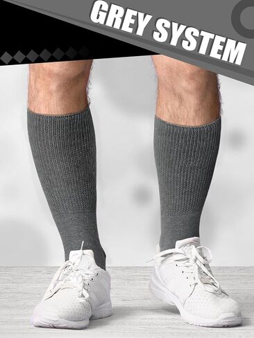 8 Pairs 30" Extra Width Diabetic Non Binding Loose Socks Non Slip for Swollen Feet Calf for Men Women Gifts in Saudi Arabia