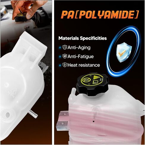 Coolant Reservoir Tank With Cap Fit for Chevrolet 2018-2019 Beat, 2011-2015 Spark, 2017 Spark Classic OE# 603-534 603534 95992466 95352004 in Saudi Arabia