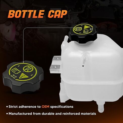 Coolant Reservoir Tank With Cap Fit for Chevrolet 2018-2019 Beat, 2011-2015 Spark, 2017 Spark Classic OE# 603-534 603534 95992466 95352004 in Saudi Arabia