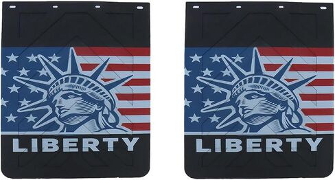 2024 ترقية جديدة رفرف الطين لشاحنات/مقطورة مع تصميم العلم الأمريكي ، Universal Hight Duty Rubber Mudflaps ، 24 × 30 بوصة 2 عبوة in Kuwait