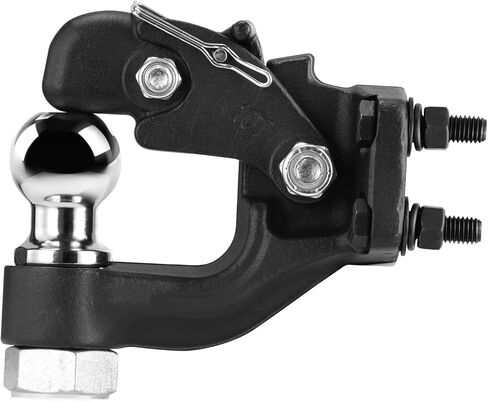 Vevor Pintle Hook ، 20000 رطل سعة القطر ، مستقبل عوائق Pintle لمستقبل عسكري عائق 2 بوصة ، يناسب حلقة Lunette من 2.5 إلى 3 بوصات ، طول 15.6 بوصة ، معطف مسحوق أسود ، لمختلف المقطورات in Saudi Arabia