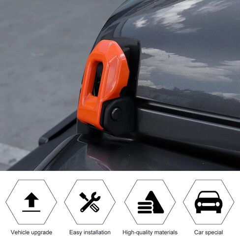 JL Hood Latches محرك بوكلي بونيت محرك محرك محرك تغطية تناسب لعام 2018-2024+ جيب رانجلر JL JLU Gladiator JT 4XE الملحقات الخارجية الأحمر in Saudi Arabia