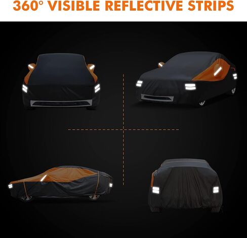 NEVERLAND Car Cover Compatible with Tesla Model 3, Custom Fit with Model 3 from 2017-2024, All Weather UV Protection Full Exterior Accessories Waterproof Car Covers with Zipper Charging Port in Saudi Arabia