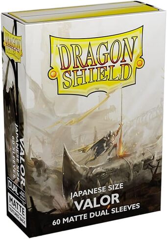 Arcane Tinmen Dragon Shield Sleeves– Matte Japanese: Dual Glacier 60CT- Card Sleeves are Smooth & Tough - Compatible with Yugioh & Cardfight Vanguard, Black (AT-15131) in Saudi Arabia