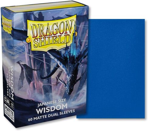 Arcane Tinmen Dragon Shield Sleeves– Matte Japanese: Dual Glacier 60CT- Card Sleeves are Smooth & Tough - Compatible with Yugioh & Cardfight Vanguard, Black (AT-15131) in Saudi Arabia
