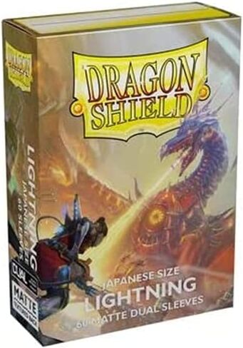 Arcane Tinmen Dragon Shield Sleeves– Matte Japanese: Dual Glacier 60CT- Card Sleeves are Smooth & Tough - Compatible with Yugioh & Cardfight Vanguard, Black (AT-15131) in Saudi Arabia