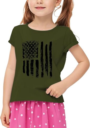 Boys Girls 4th of July Shirt Kids USA Shirts American Flag Tshirt Patriotic Tee Tops in Saudi Arabia