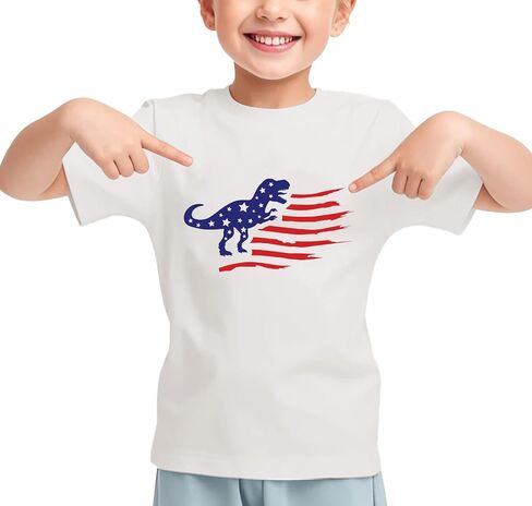 Boys Girls 4th of July Shirt Kids USA Shirts American Flag Tshirt Patriotic Tee Tops in Saudi Arabia