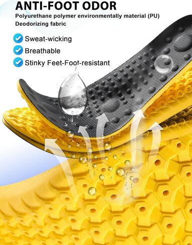 4D Cloud Goles Insooles للرجال والنساء ، إدراج أحذية رياضية امتصاص الصدمات الناعمة ، نعل قوس دعم الرغوة (Black ، XL Men 11 ~ 12 /Women 12.5) in Kuwait