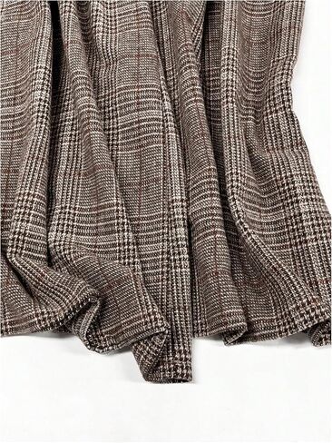 SOLY HUX Women's Plus Size Dress Pants Plaid Wide Leg High Waisted Work Office Tailored Pants with Belt in Saudi Arabia