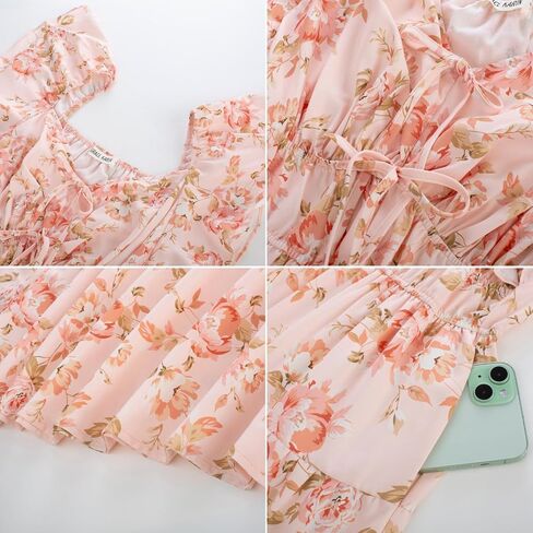 Grace Karin Womens 2025 Floral Summer v-sp-neck sleeve sleeve empire weist a-line line dust maxi tier with wickets in Saudi Arabia